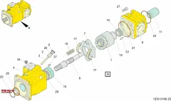 Epiroc RULMAN, Kaya Delici — teknik çizim