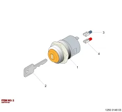 Epiroc IGNITON KEY, Rock Drill — technical diagram