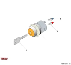 Epiroc FLAT PIN SLE, Kaya Delici — teknik çizim