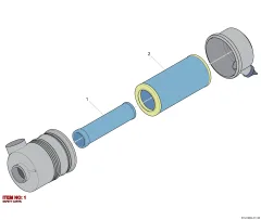 Epiroc FİLTRE ELEMA, Kaya Delici — teknik çizim