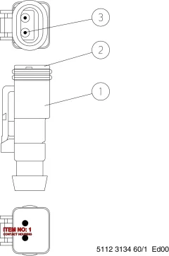 Epiroc KONTAKTGEHÄUSE — technische Zeichnung