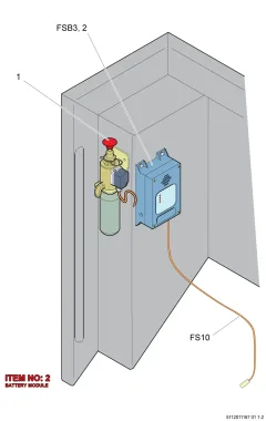 Epiroc BATTERY MODULE, Yeraltı Jumbosu — teknik çizim