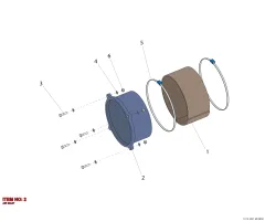 Epiroc AIR INLET, Yeraltı Jumbosu — teknik çizim