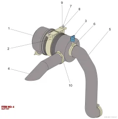 Epiroc INLET PORT, Kaya Delici — teknik çizim