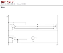 Epiroc Simba H1354 technical drawing, reference 7, part 5530600000