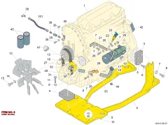 Epiroc PARAFUSO DE CABEÇA SEXTAVADA — diagrama técnico