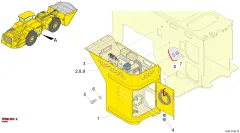Epiroc LEVEL GLASS, Kaya Delici — teknik çizim