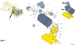 Epiroc HALTERUNG — technische Zeichnung