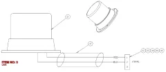 Epiroc CONNECTOR LO, Kaya Delici — teknik çizim