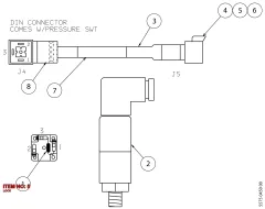 Epiroc CONNECTOR LO, Kaya Delici — teknik çizim