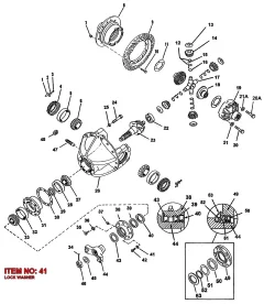 Epiroc LOCK WASHER — diagrama técnico