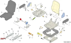 Epiroc BACK REST, Yeraltı Jumbosu — teknik çizim