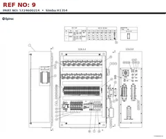 Epiroc Simba H1354 technical drawing, reference 9, part 5724600214