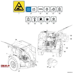 Epiroc ETİKET, Kaya Delici — teknik çizim