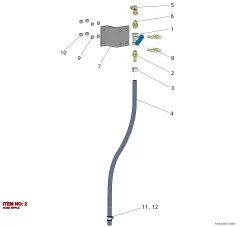 Epiroc HORTUM NİPELİ, Yeraltı Jumbosu — teknik çizim