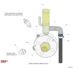 Epiroc HORTUM NİPELİ, Yeraltı Jumbosu — teknik çizim