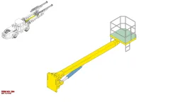 Epiroc SERV. PLATFO, Kaya Delici — teknik çizim