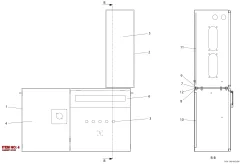 Epiroc CABINET DOOR, Kaya Delici — teknik çizim
