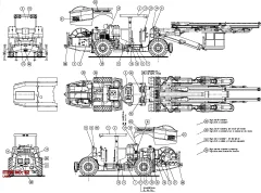Epiroc LABEL, Rock Drill — technical diagram