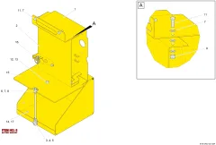 Epiroc BATTERY DESTEK, Kaya Delici — teknik çizim