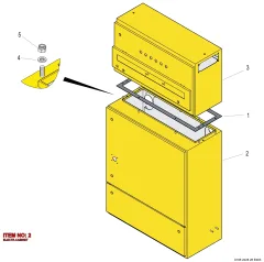 Epiroc ELECTR.CABINET, Yeraltı Jumbosu — teknik çizim