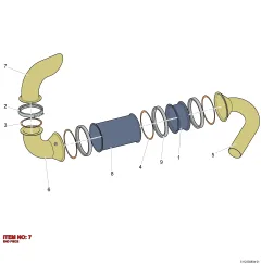 Epiroc END PIECE, Yeraltı Jumbosu — teknik çizim