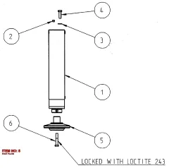Epiroc FOOT PLATTE — technische Zeichnung