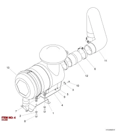 Epiroc HOLDER, Rock Drill — technical diagram