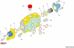Epiroc DRUCKBEGR.VENTIL — technische Zeichnung