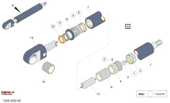 Epiroc ZYLINDER COV — technische Zeichnung