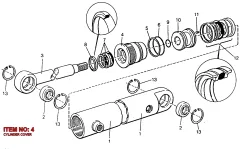 Epiroc CYLINDER COV, Kaya Delici — teknik çizim