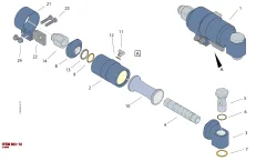 Epiroc O-RİNG, Yeraltı Jumbosu — teknik çizim