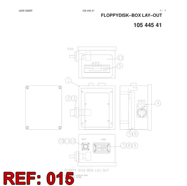 FLOPPYDISK FÜR DIE ZUFÜHRUNGSLISTE