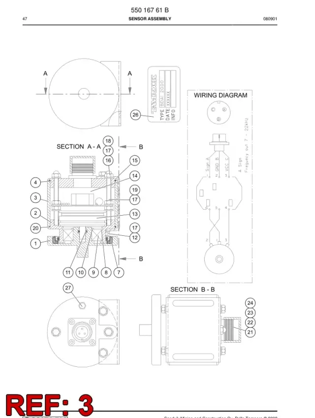 FRAME, BOOM DIR. SENSOR