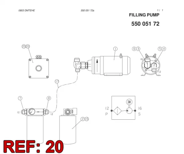 FILLING PUMP INSTAL LIST