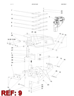 Sandvik SHIM MOVEABLE JAW, Yerüstü — teknik çizim
