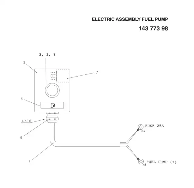 ELECTRIC ENSEMBLE FUEL POMPE