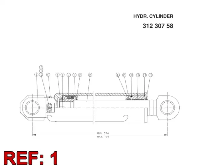 TUBE DE VÉRIN