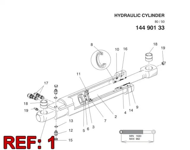 TUBE DE VÉRIN