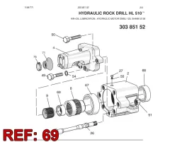 Sandvik CHUCK, Yerüstü — teknik çizim