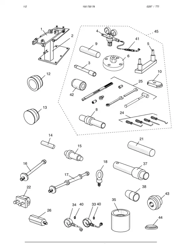 SPECIAL TOOLS HL700 (SEE KİT LIST)