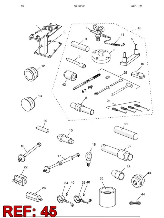 SPECIAL TOOLS/HL700 (SEE KİT LIST)