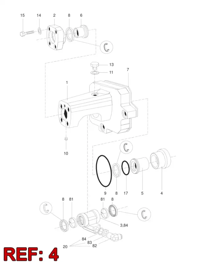 FLUSHING DEVICE ASSY