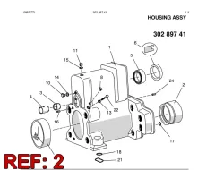 Sandvik REAR BURÇ, Yerüstü — teknik çizim