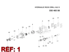 Sandvik FLUSHING DEVICE CONJUNTO — diagrama técnico