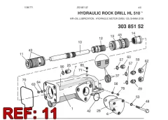 Sandvik FRONT SİLİNDİR, Yerüstü — teknik çizim