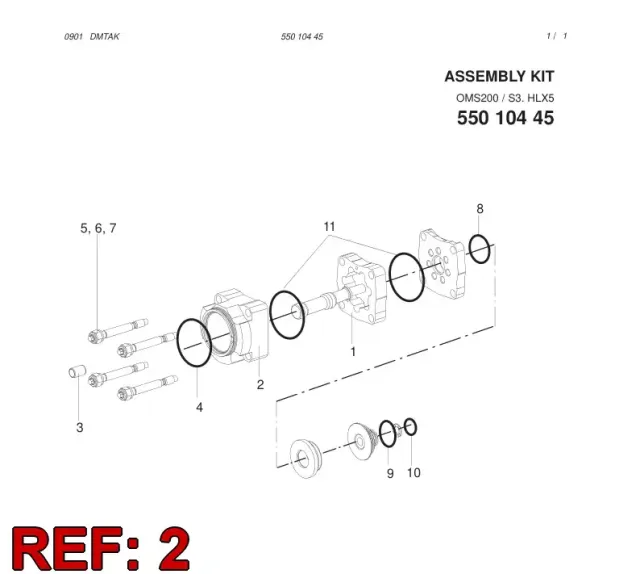 FLANŞ/ROTATION MOTOR SEE INT. TEXT