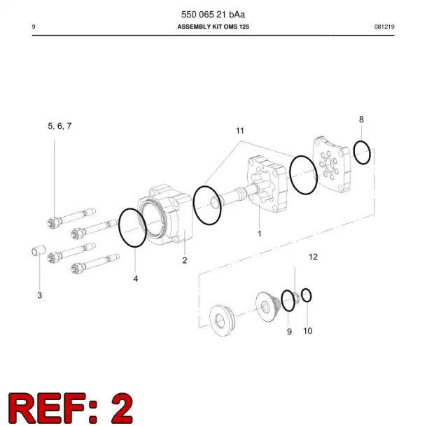 FLANSCH/ROTATION MOTOR SEE INT. TEX