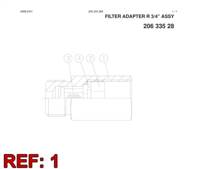 FILTER ADAPTER R3/4"