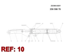 Sandvik ADJUSTING SCHRAUBE M70X — technische Zeichnung